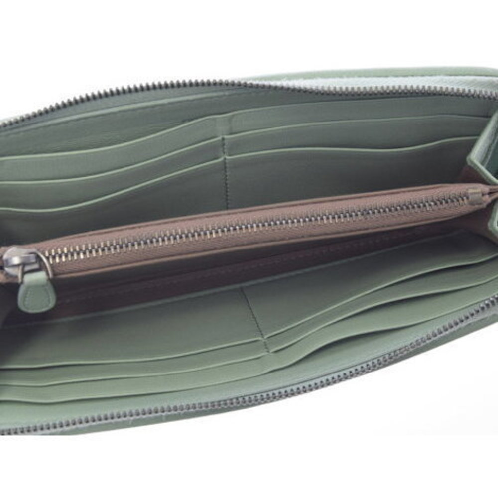 Bottega Veneta Zipper Long Wallet Green - Picture 8 of 12